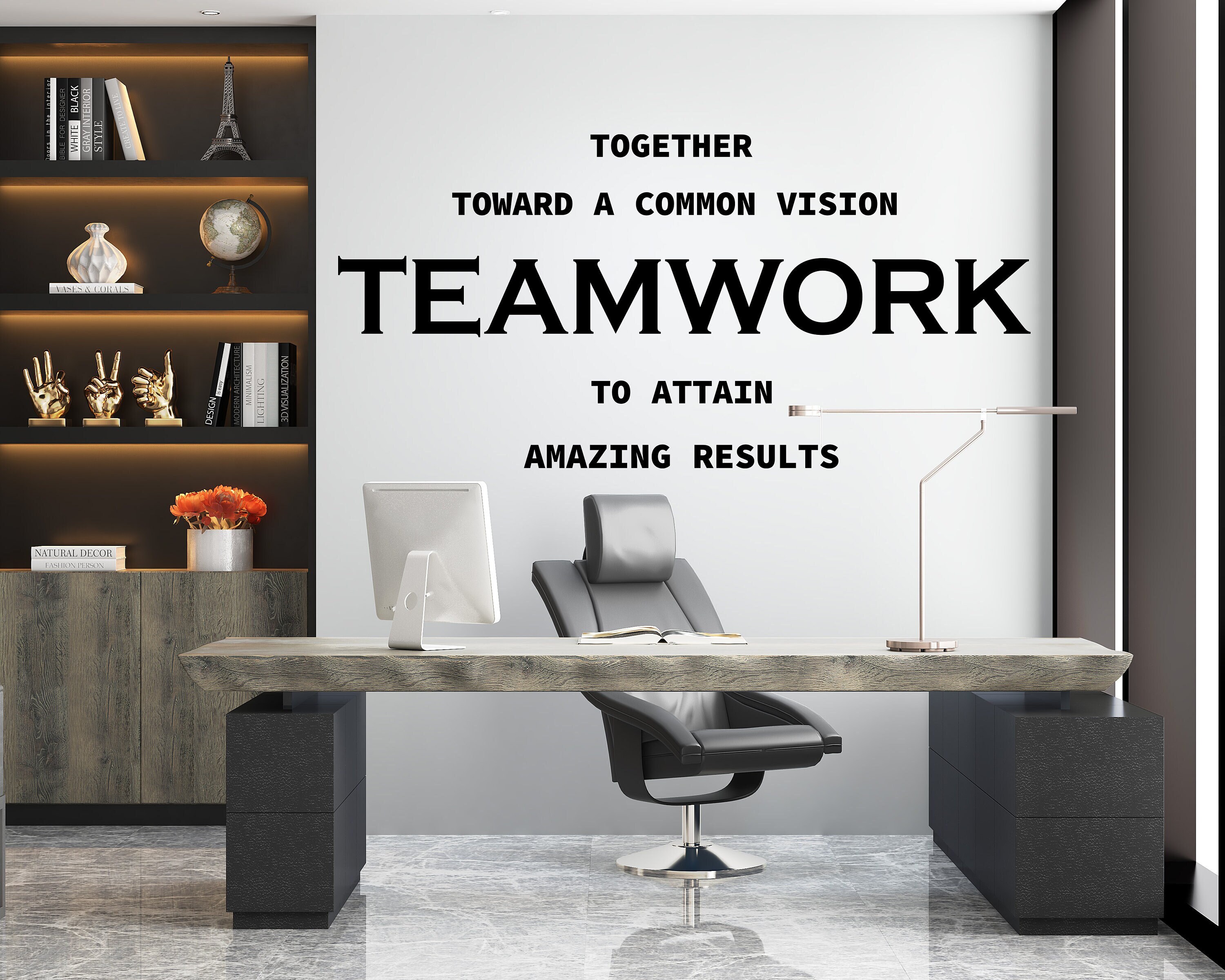 Office Wall Decal,teamwork Wall Decal,office Wall Art,motivational Art ...