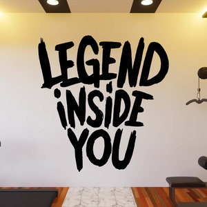 Calcomanía de pared de gimnasio, pegatina de pared de gimnasio, arte de pared de gimnasio, letra de vinilo, calcomanía de vinilo con citas de gimnasio, pegatina de pared de gimnasio, calcomanía de ventana GY0117