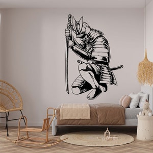 Ninja Wall Decal Ninja Wall Sticker Ninja Wall Decal Ninja Wall Art Ninja Wall Decor Assasin Wall Decal Asian Ninja Decor NI0003