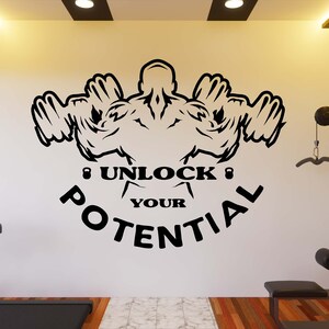 Gym Wall Decal Gym Wall Sticker Gym Wall Art Vinyl Letter Vinyl Decal Gym Quotes Decal Gym Wall Sticker Window Decal GY0065