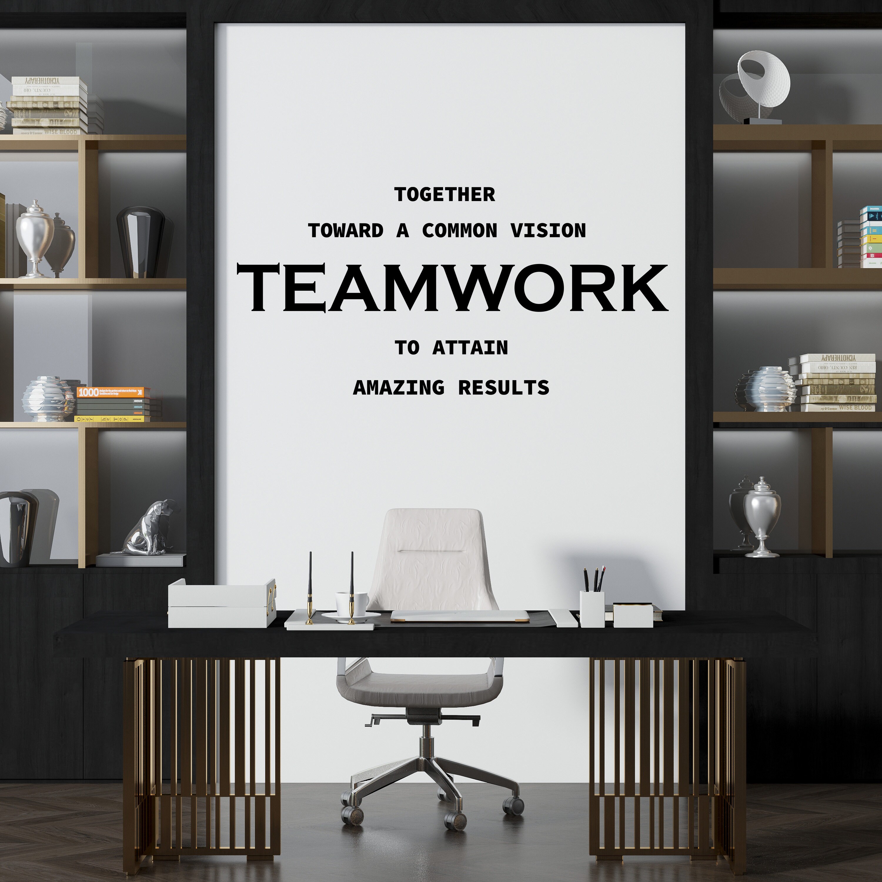 Office Wall Decal,teamwork Wall Decal,office Wall Art,motivational Art ...