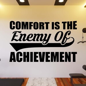 Calcomanía de pared de gimnasio, pegatina de pared de gimnasio, arte de pared de gimnasio, letra de vinilo, calcomanía de vinilo con citas de gimnasio, pegatina de pared de gimnasio, calcomanía de ventana GY0118