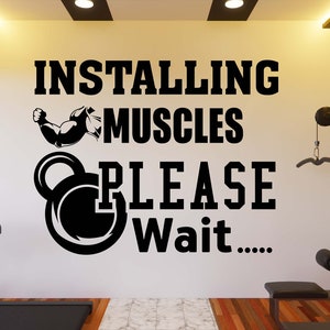 Calcomanía de pared de gimnasio, pegatina de pared de gimnasio, arte de pared de gimnasio, letra de vinilo, calcomanía de vinilo con citas de gimnasio, pegatina de pared de gimnasio, calcomanía de ventana GY0111