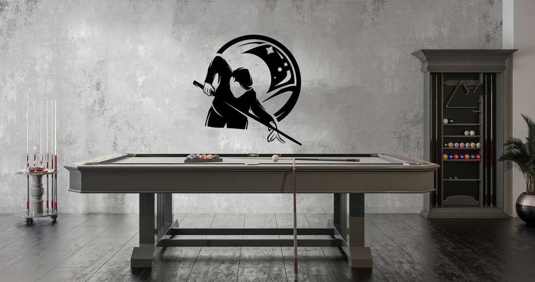 Billiard Wall Decal,perfect Billiard Sticker for Your Gaming Room ...