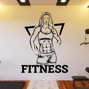 Gym Wall Decal Gym Wall Sticker Gym Wall Art Vinyl Letter Vinyl Decal Gym Quotes Decal Gym Wall Sticker Window Decal GY0060