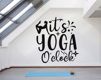 Yoga Decalcomania della parete Yoga Wall Sticker Yoga Wall Art Yoga Decorazione della parete Palestra Decalcomania della parete Palestra Wall Sticker Palestra Wall Art Meditazione Decal YO0041