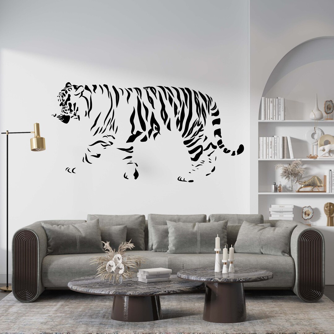 Room Decor Tiger Wall Decal Tiger Wall Decal Animal Quotes Decal Home ...