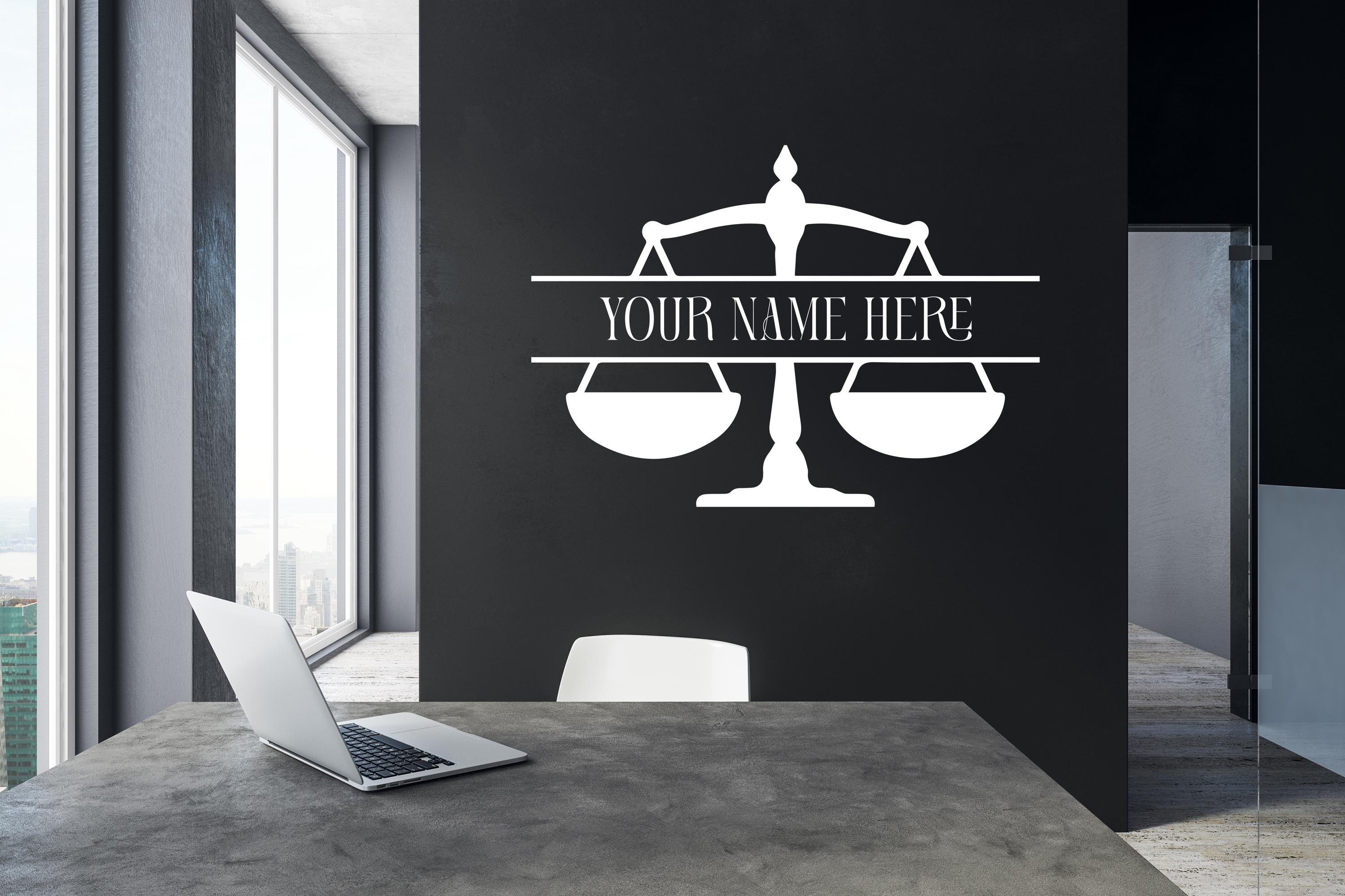 Scales of Justicewall Art Decor, Scales of Justice Art, Law, Law Office ...