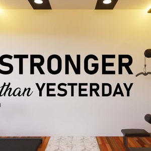 Calcomanía de pared de gimnasio, pegatina de pared de gimnasio, arte de pared de gimnasio, letra de vinilo, calcomanía de vinilo con citas de gimnasio, pegatina de pared de gimnasio, calcomanía de ventana GY0106