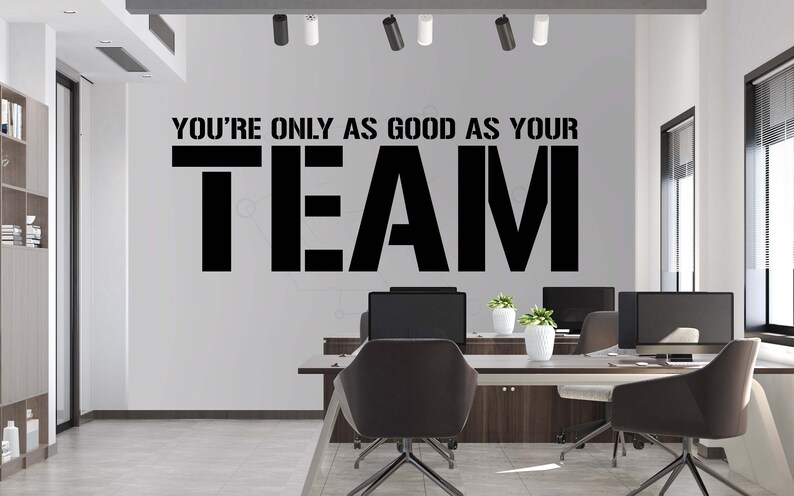 Office Wall Decal,teamwork Wall Decal,office Wall Art,motivational Art ...