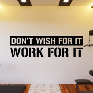 Calcomanía de pared de gimnasio, pegatina de pared de gimnasio, arte de pared de gimnasio, letra de vinilo, calcomanía de vinilo con citas de gimnasio, pegatina de pared de gimnasio, calcomanía de ventana GY0108