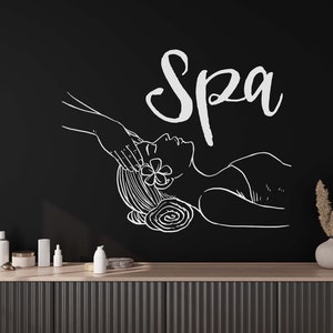 Spa decalque da parede spa adesivo de parede spa arte da parede decalque da janela spa citações decalque vinil carta adesivo de parede spa design de parede spa0017