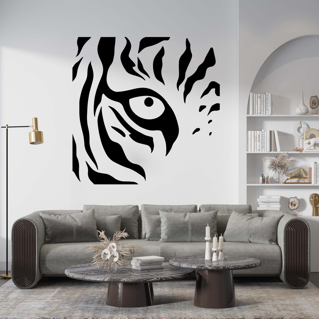 Room Decor Tiger Wall Decal Tiger Wall Decal Animal Quotes Decal Home ...