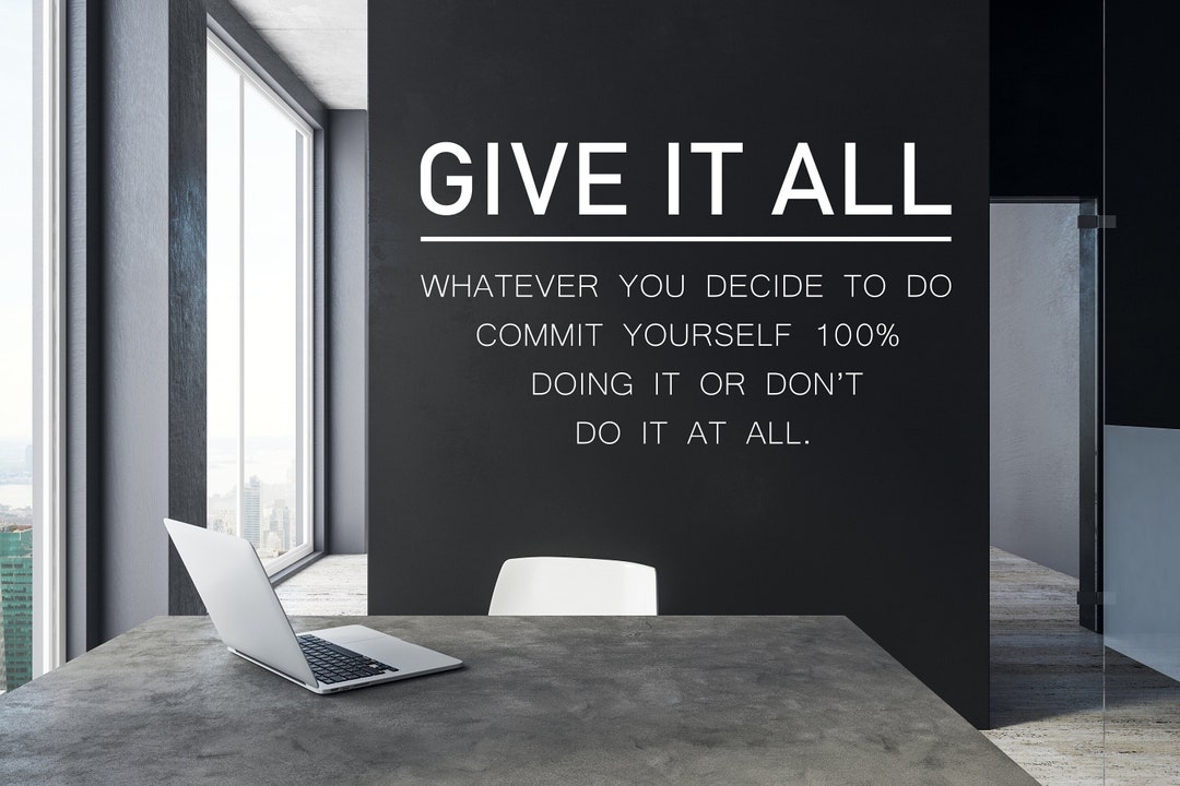 Quotes Wall Decal Quotes Wall Sticker Quotes Wall Art Motivational ...