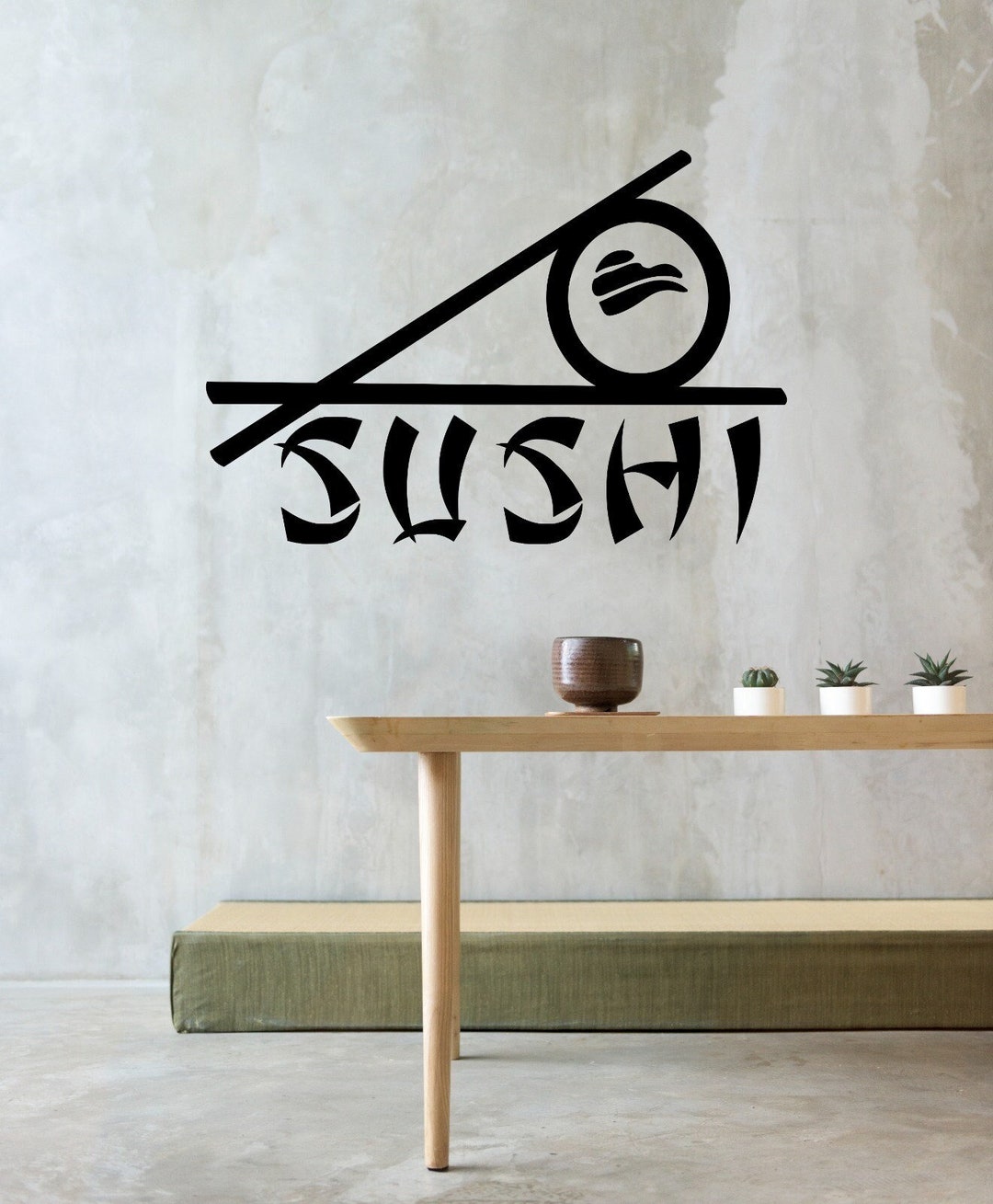 Sushi Japanese Wall Decal,sushi Restaurant Wall Art,sushi Store Wall