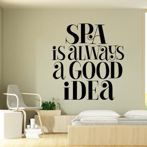 Spa decalque da parede spa adesivo de parede spa arte da parede decalque da janela spa citações decalque vinil carta adesivo de parede spa design de parede spa0022
