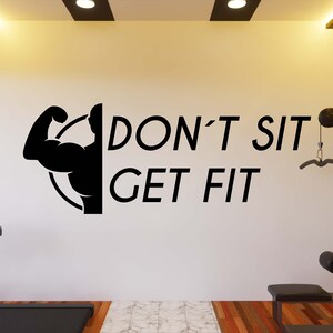 Gym Wall Decal Gym Wall Sticker Gym Wall Art Vinyl Letter Vinyl Decal Gym Quotes Decal Gym Wall Sticker Window Decal GY0064