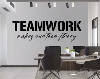Office Wall Decal,teamwork Wall Decal,office Wall Art,motivational
