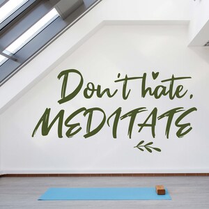 Yoga Wall Decal Yoga Wall Sticker Yoga Wall Art Yoga Wall Decor Gym Wall Decal Gym Wall Sticker Gym Wall Art Meditation Decal YO0047