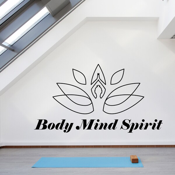 Yoga Wall Decal Etsy