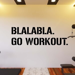 Calcomanía de pared de gimnasio, pegatina de pared de gimnasio, arte de pared de gimnasio, letra de vinilo, calcomanía de vinilo con citas de gimnasio, pegatina de pared de gimnasio, calcomanía de ventana GY0144