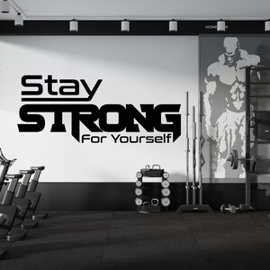 Calcomanía de pared de gimnasio, pegatina de pared de gimnasio, arte de pared de gimnasio, letra de vinilo, calcomanía de vinilo con citas de gimnasio, pegatina de pared de gimnasio, calcomanía de ventana GY0114