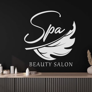 Spa decalque da parede spa adesivo de parede spa arte da parede decalque da janela spa citações decalque vinil carta adesivo de parede spa design de parede spa0014