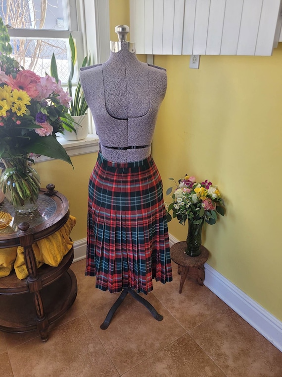 Tartan skirt size shop 4