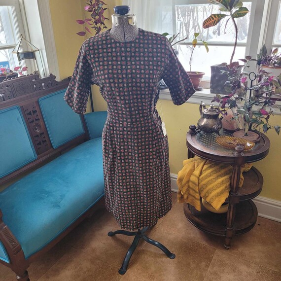 1960s Quilted Patchwork Corduroy Dress