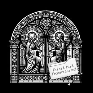 Medieval Stained Glass SVG Bundle - Etsy