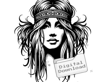 Hippie Haarbänder SVG Bundle