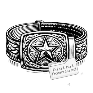 Cowboy Belt Buckle SVG bundle