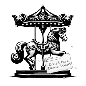 Pacote SVG de cavalo de carrossel
