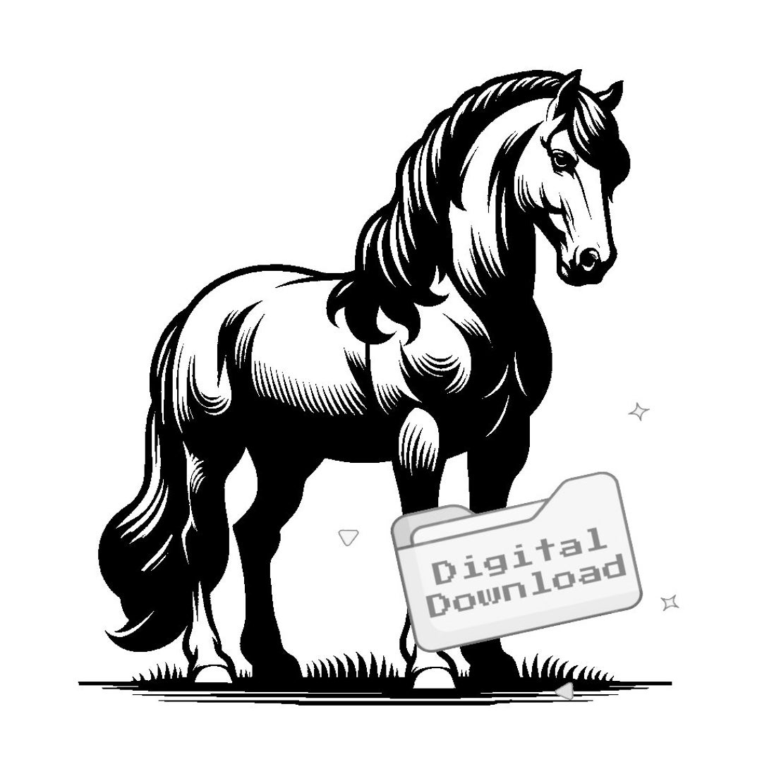 Stallion Svg Simple Majestic Stallion SVG Bundle - Etsy