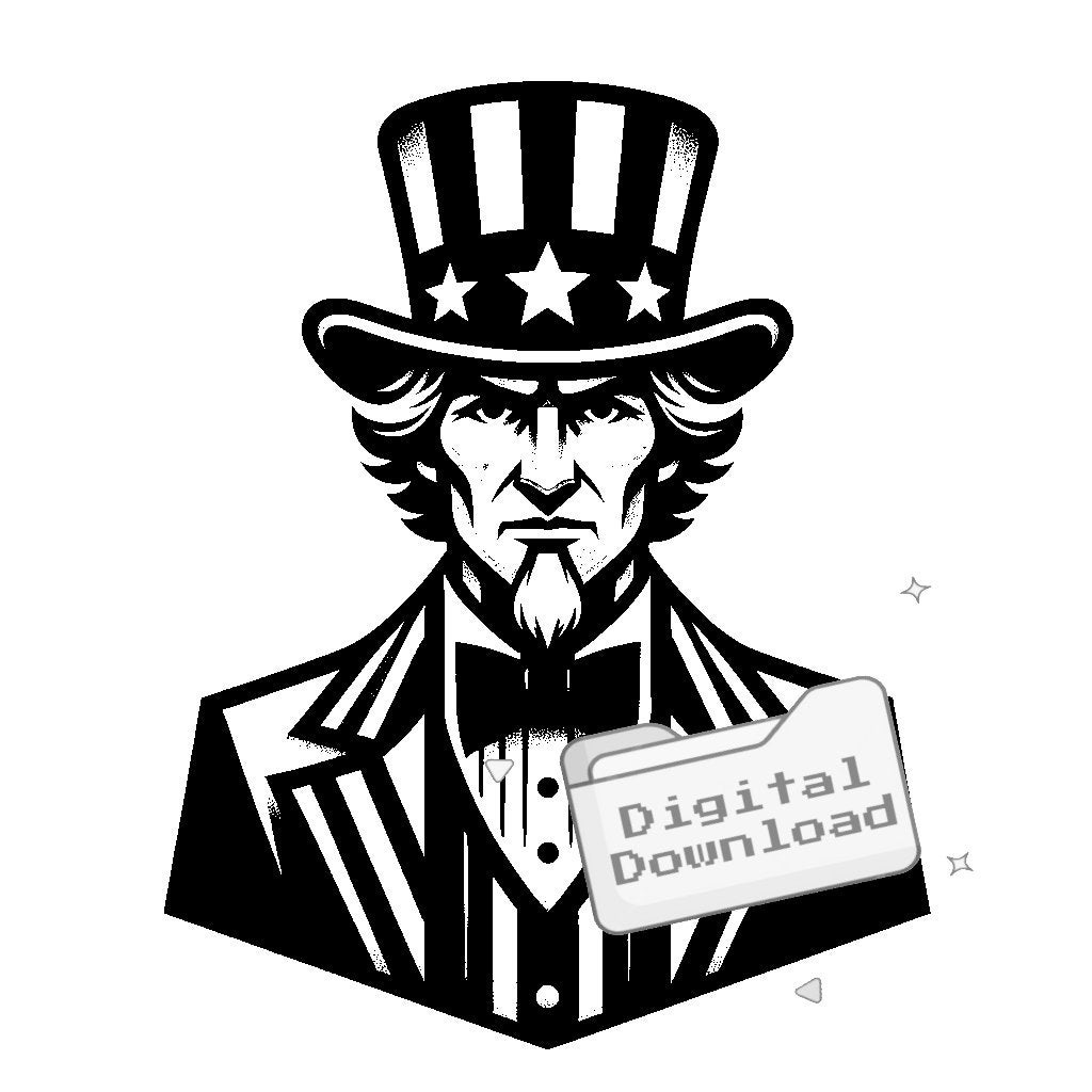 アンクルサム SVG バンドル - Etsy 日本, image size:1024x1024