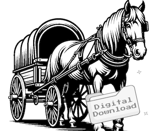 Pferd und Wagon SVG Bundle