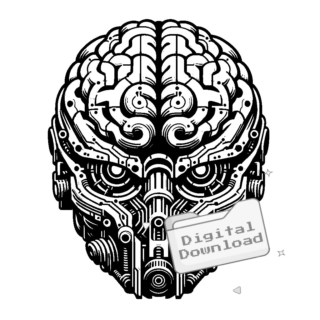 Biomechanical Brain SVG Bundle - Etsy