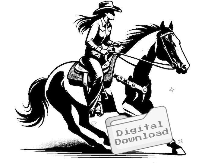 Barrel Racer Svg Eps Dxf Cnc Plasmas Laser Cricut Silhouette Cuttable ...