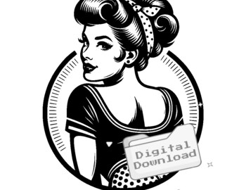 pin-up girl SVG bundle