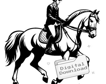 Pferd und Reiter SVG Bundle