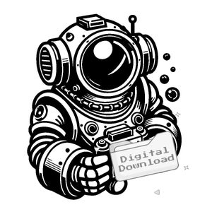 underwater robot SVG bundle