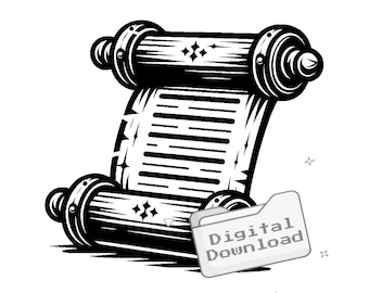 Mittelalterliche Schriftrolle SVG Paket