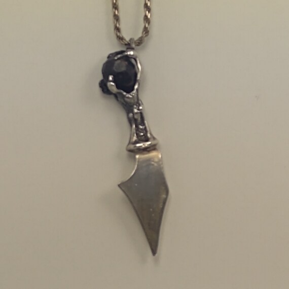 Vintage "Dragon Axe", a silver pendant from the 8… - image 4
