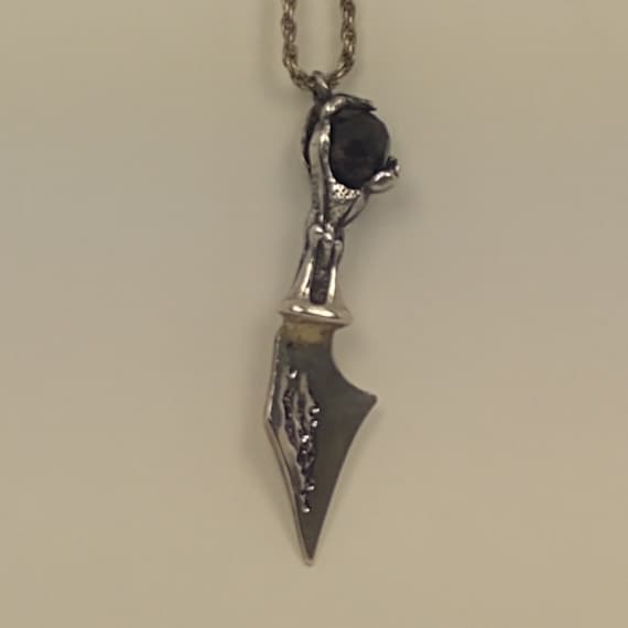Vintage "Dragon Axe", a silver pendant from the 8… - image 2