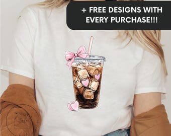 Png Valentines Coquette Coffee Sublimation Design Digital Download Shirt PNG Instant DIGITAL ONLY