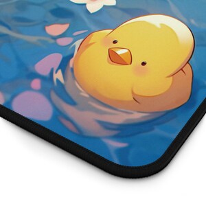 Kawaii Schreibtischmatte, Niedliches Entchen Design, Schreibtisch Accessoires, Gaming Maus Pad, Gummi Schreibtischmatte, Schreibtisch Dekor, Tier Liebhaber Geschenk Bild 9