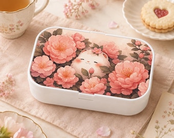 Kawaii Anime Bento Lunch Box, Kawaii Style Food Container, Cute Kid Lunchbox, Kids School Lunch Kit, Bento Box Gift, Kawaii Gift for Her