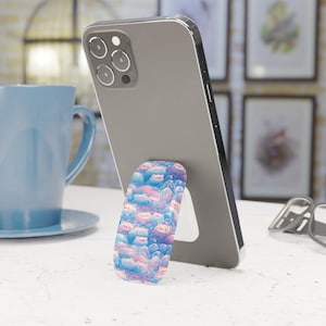 Cute Bear Phone Grip, Kawaii Anime Phone Click-on Grip, Gifts for Animal Lovers, Phone Accessories, Kawaii Style Tech Accessories
