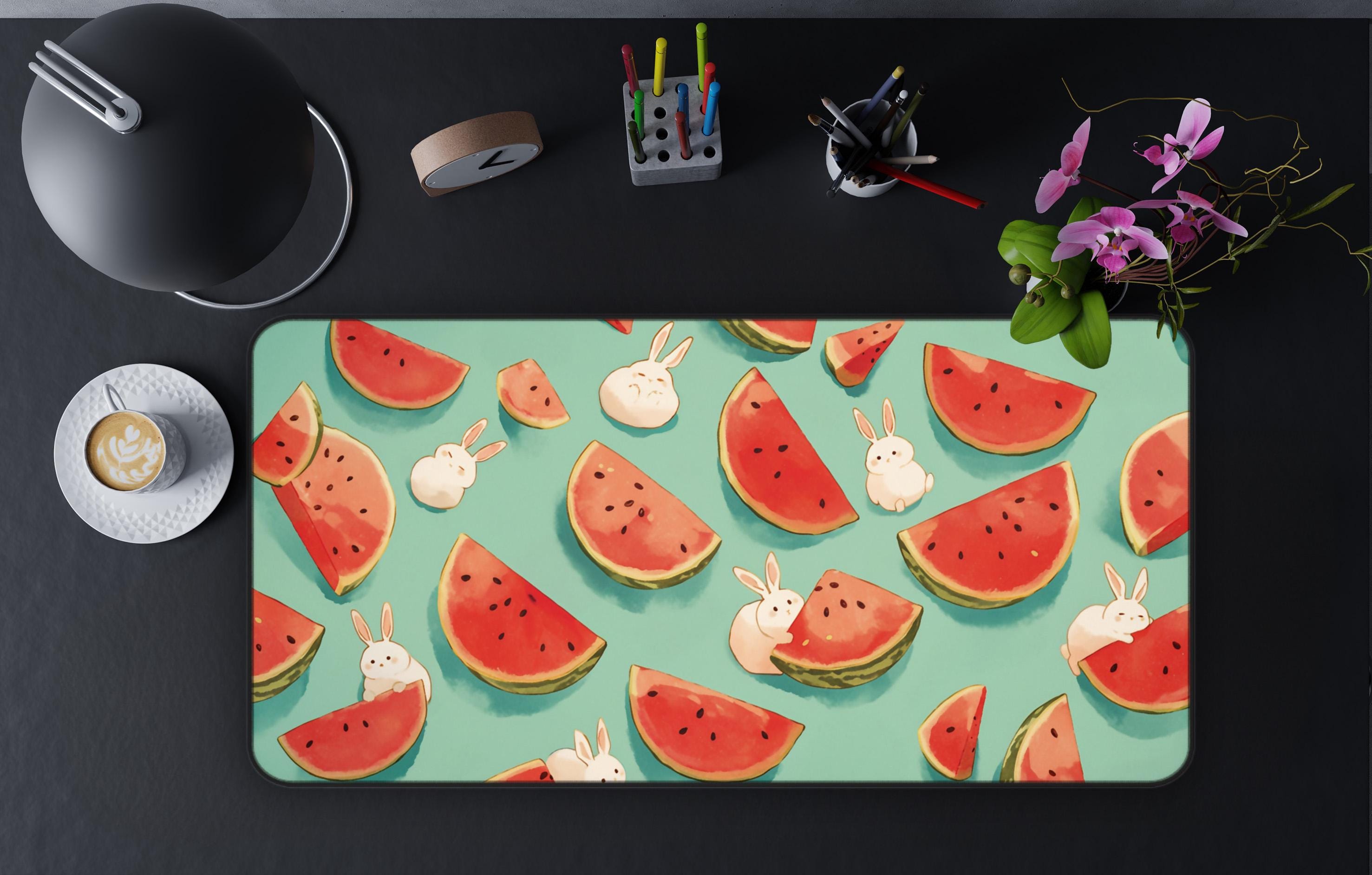 Mouse Pad Melon Watermelon Summer Gaming Mouse Mat Non-Slip Rubber Base Round Mousepad Mousemat for Laptop Computer PC Office Home　並行輸入品 : Smooffly Round Gaming Mouse Pad Custom Design