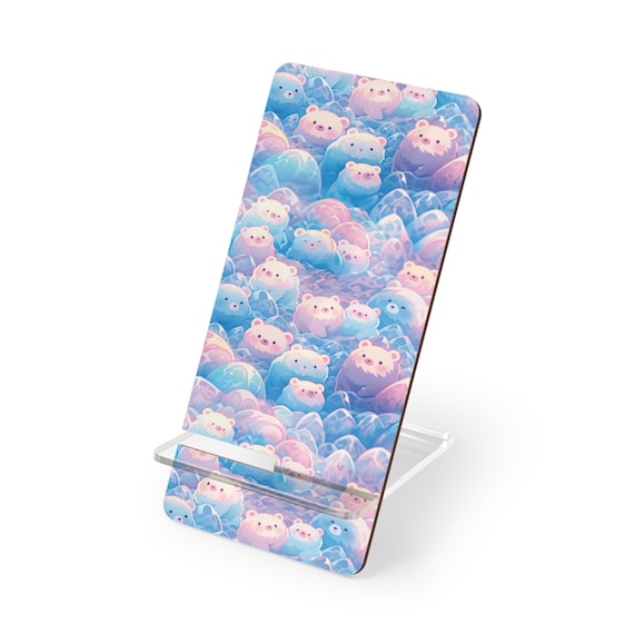 Kawaii Anime Phone Stand, Kawaii Pastel Bears Phone Holder Stand